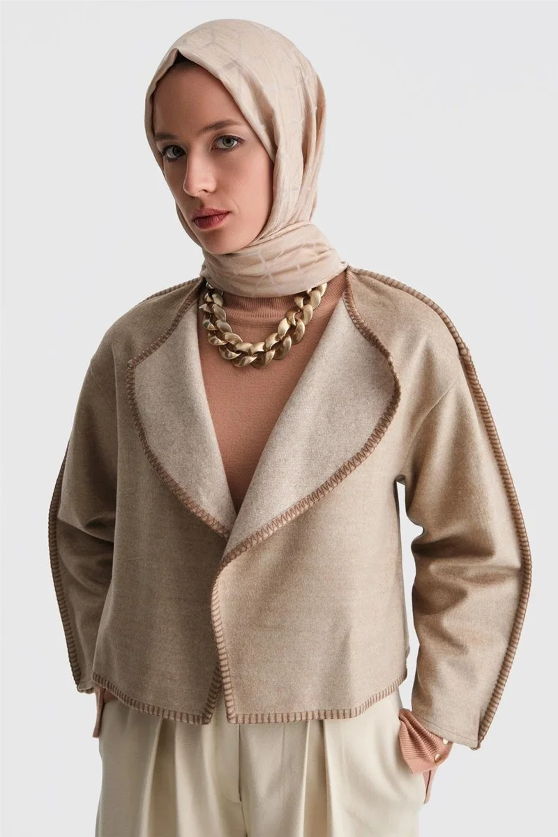 ARMINE Shepherd Stitched Cardigan 24K5715 Beige
