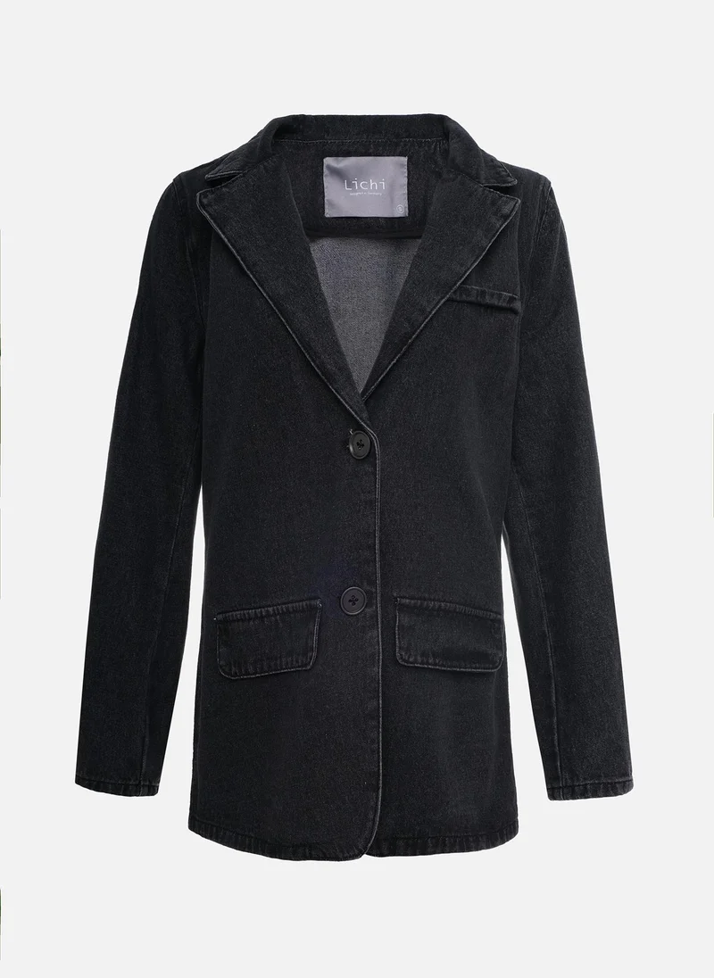 Lichi Single-breasted denim jacket