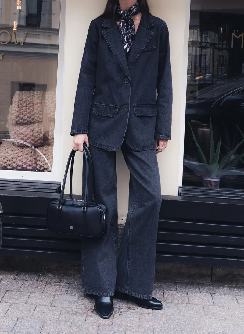 Lichi Single-breasted denim jacket