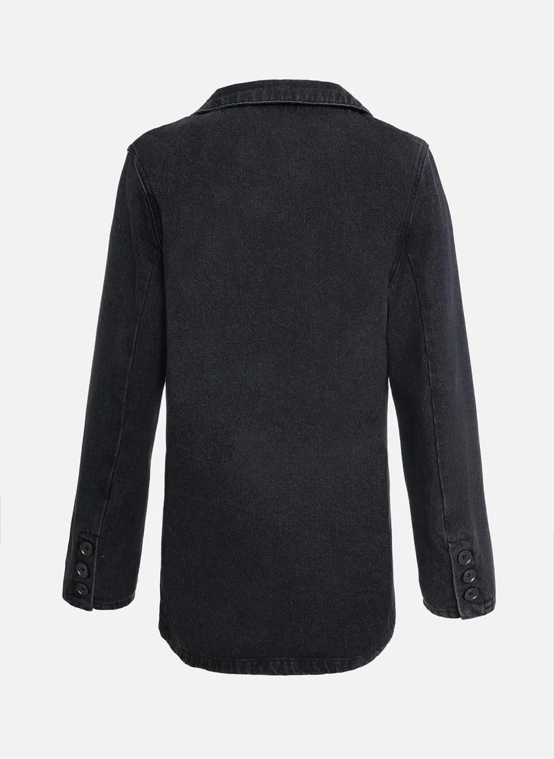 Lichi Single-breasted denim jacket