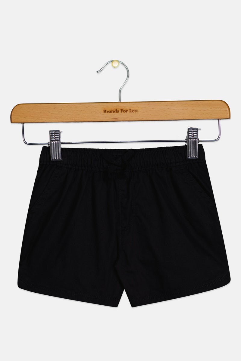 The Children's Place Toddlers Girl Solid Basic Shorts, Black - Image 3