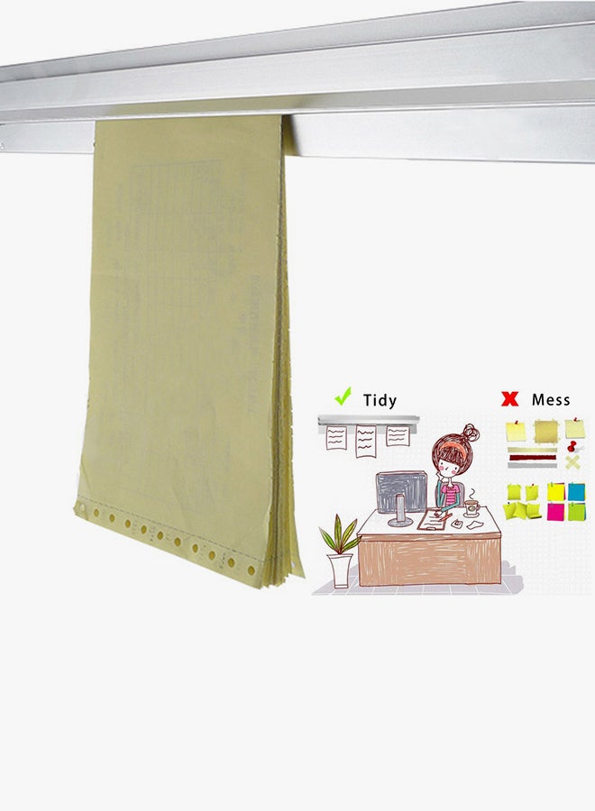 إسكدنيا حامل علي شكل لوح ل الإيصالات بالمطبخ فضي 29.6x5.6x2.1Ø³Ù†ØªÙŠÙ…ØªØ± - Image 3