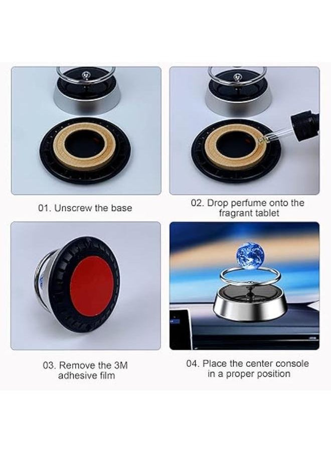 Generic Car Air Freshener Car Aromatherapy Diffuser Solar Powered Car Air Freshener Diffuser Car Interior Decoration, Long Lasting Natural Fragrance Aromatherapy  - Image 3