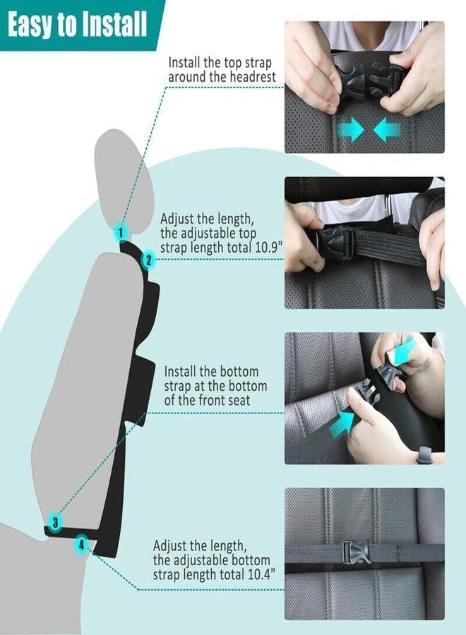 WapaW Car Seat Organizer - Backseat Car Organizer for Kids, Car Back Seat Protector Car Travel Accessories with 11 inch Pad Tablet Holder and 9 Storage Pockets (PACK-1) - Image 5