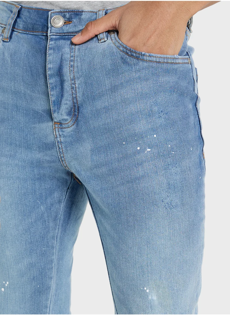 BRAVE SOUL Skinny Fit Ripped Jeans