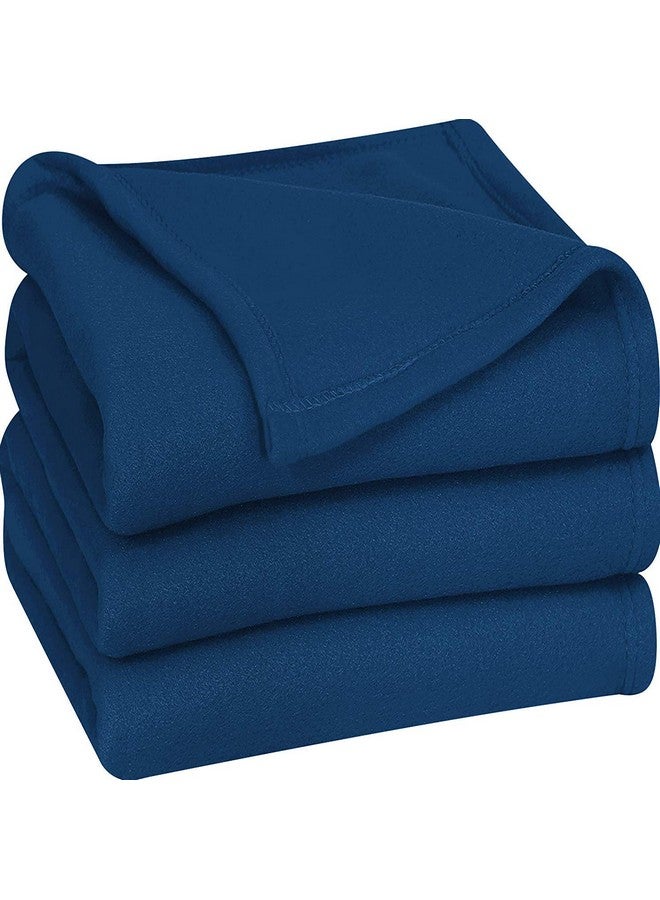 بوراف لايت بطانية من الصوف الخفيف من Purav للسرير الفردي، ناعمة، صوفية، بطانية شتوية وسفر، بطانية مثالية للتكييف وجميع المواسم، من الصوف القطبي والمنك الصغير - 60 بوصة × 90 بوصة - قطعة واحدة، أزرق| TC - 260 - Image 1