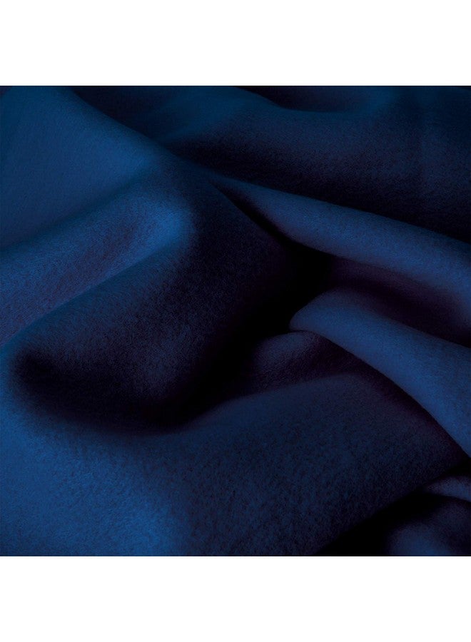بوراف لايت بطانية من الصوف الخفيف من Purav للسرير الفردي، ناعمة، صوفية، بطانية شتوية وسفر، بطانية مثالية للتكييف وجميع المواسم، من الصوف القطبي والمنك الصغير - 60 بوصة × 90 بوصة - قطعة واحدة، أزرق| TC - 260 - Image 2