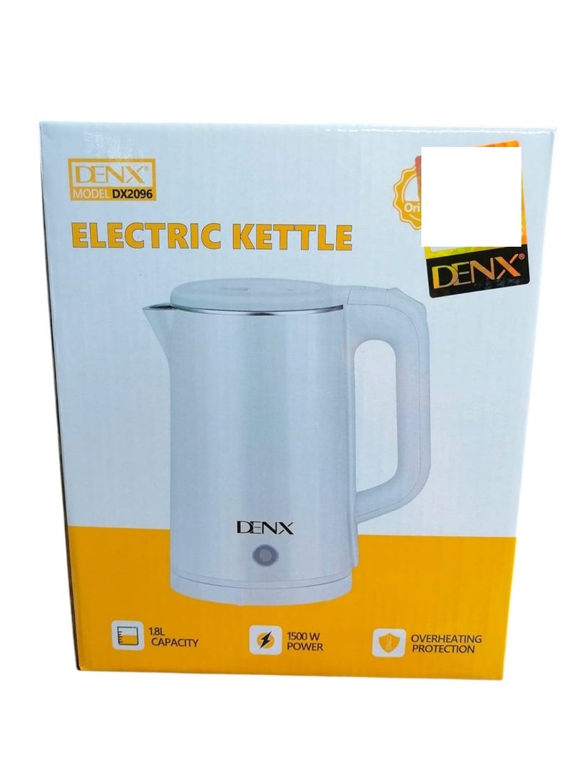 Denx Electric Kettle1.8L Capacity 1500W Power Overheating Protection Fast Boiling, Durable And Safe Design, Ideal For Home And Office Use - Image 4
