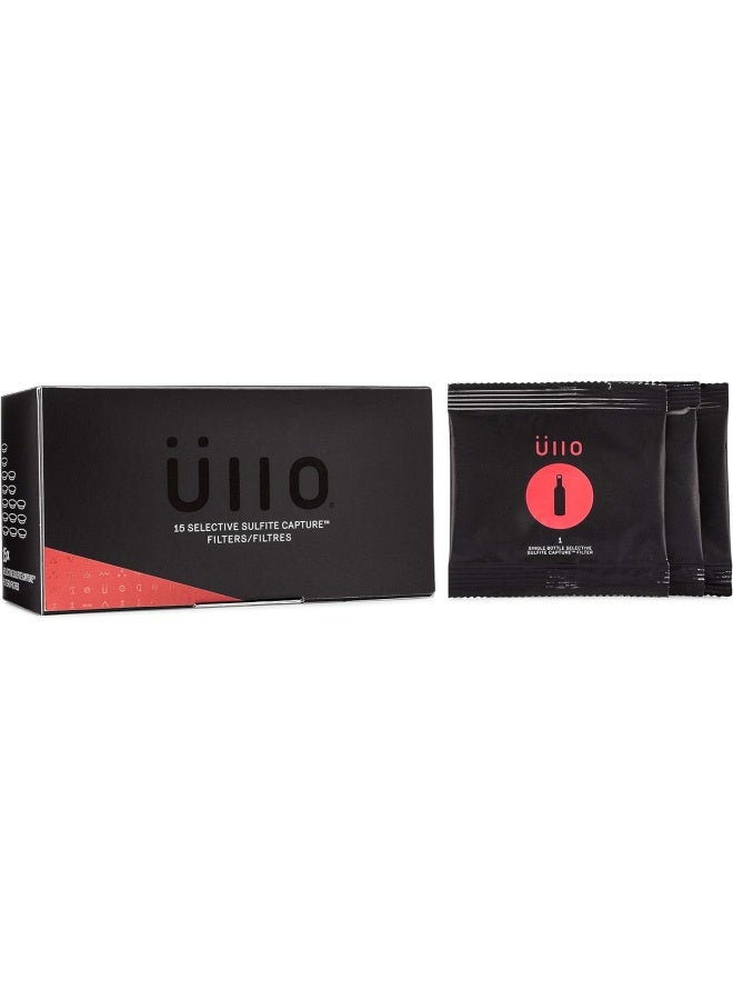 Ãœllo Ullo Full Bottle Replacement Filters (15 Pack) With Selective Sulfite Technology To Make Any Wine Histamine And Sulfite Preservative Free - Image 2