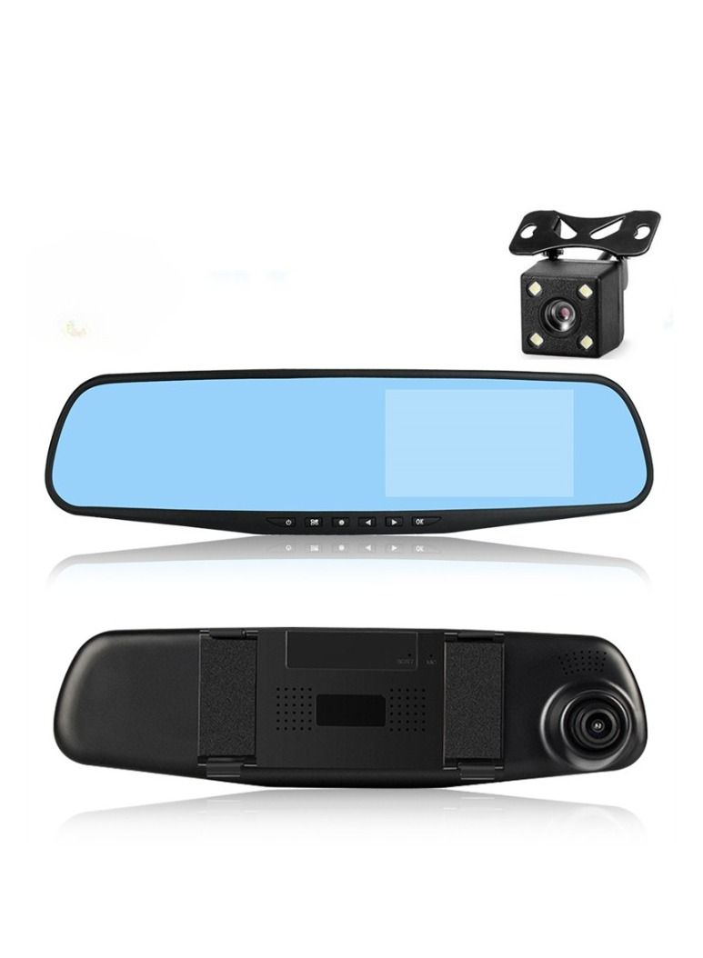AROAQ Rearview Mirror Driving Recorder Dual Lens 4.19 Inch Car Monitoring HD 1080P Front And Rear Double Recording - Image 2