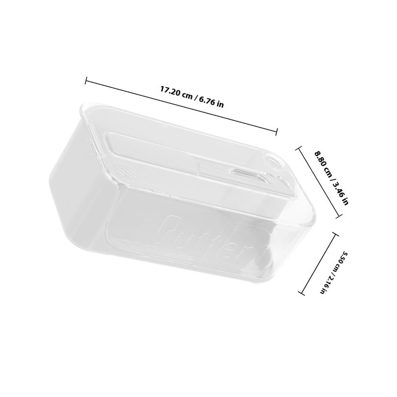 Large Plastic Butter Dish With Lid For Countertop Refrigerator Kitchen Storage - Image 3