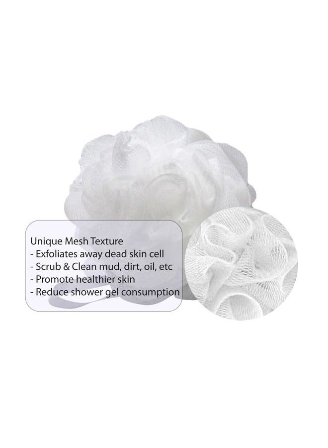 Aquasentials Mesh Pouf Bath Sponge (8 Pack) - Image 4