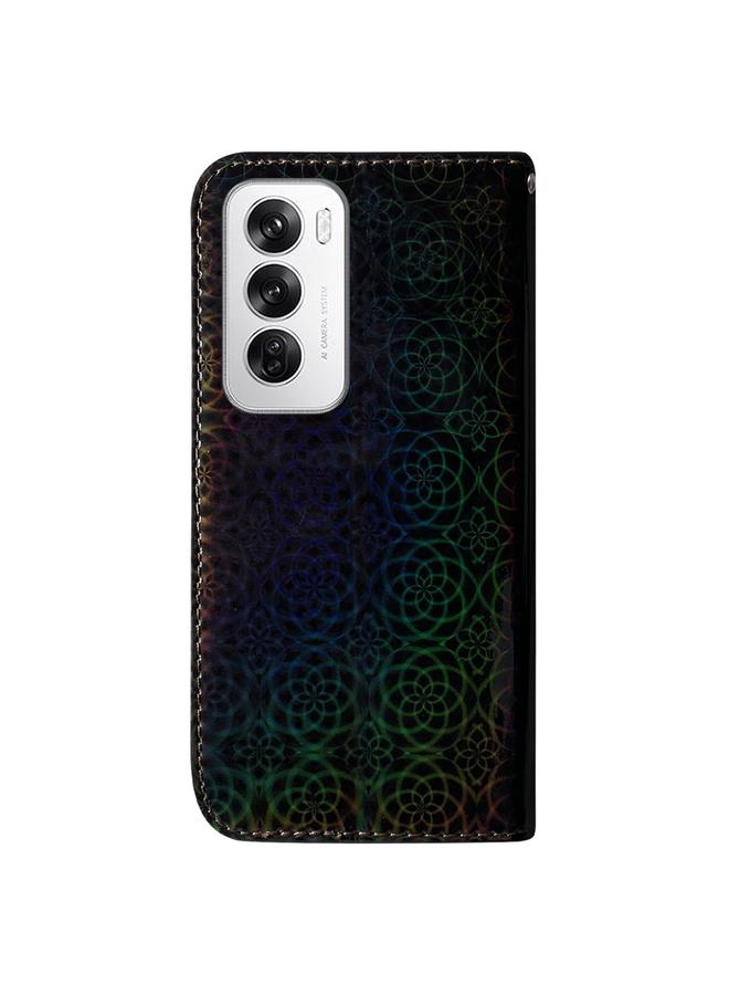 S-TOP Case For OPPO Reno12 5G Global Colorful Magnetic Buckle Leather Phone Case - Image 3