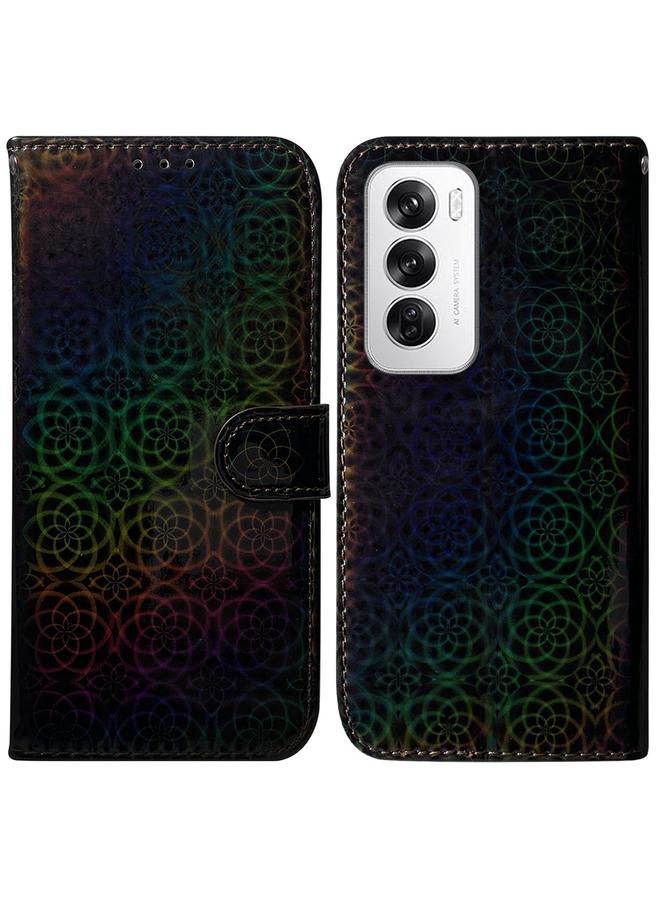 S-TOP Case For OPPO Reno12 5G Global Colorful Magnetic Buckle Leather Phone Case - Image 1