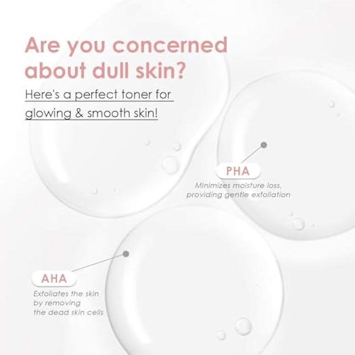 glowiest AHA PHA Skin Perfecting Peekaboo Toner - K-Beauty Face Toner, Exfoliating Treatment, Blemishes, Niacinamide, Pore Refining, Hydrating l Witch Hazel (Small) - Image 4