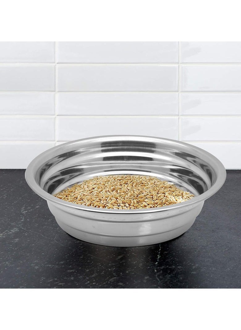 RAJ Raj Stainless Steel Boya Colander Silver SSB017-34CM  - Image 1