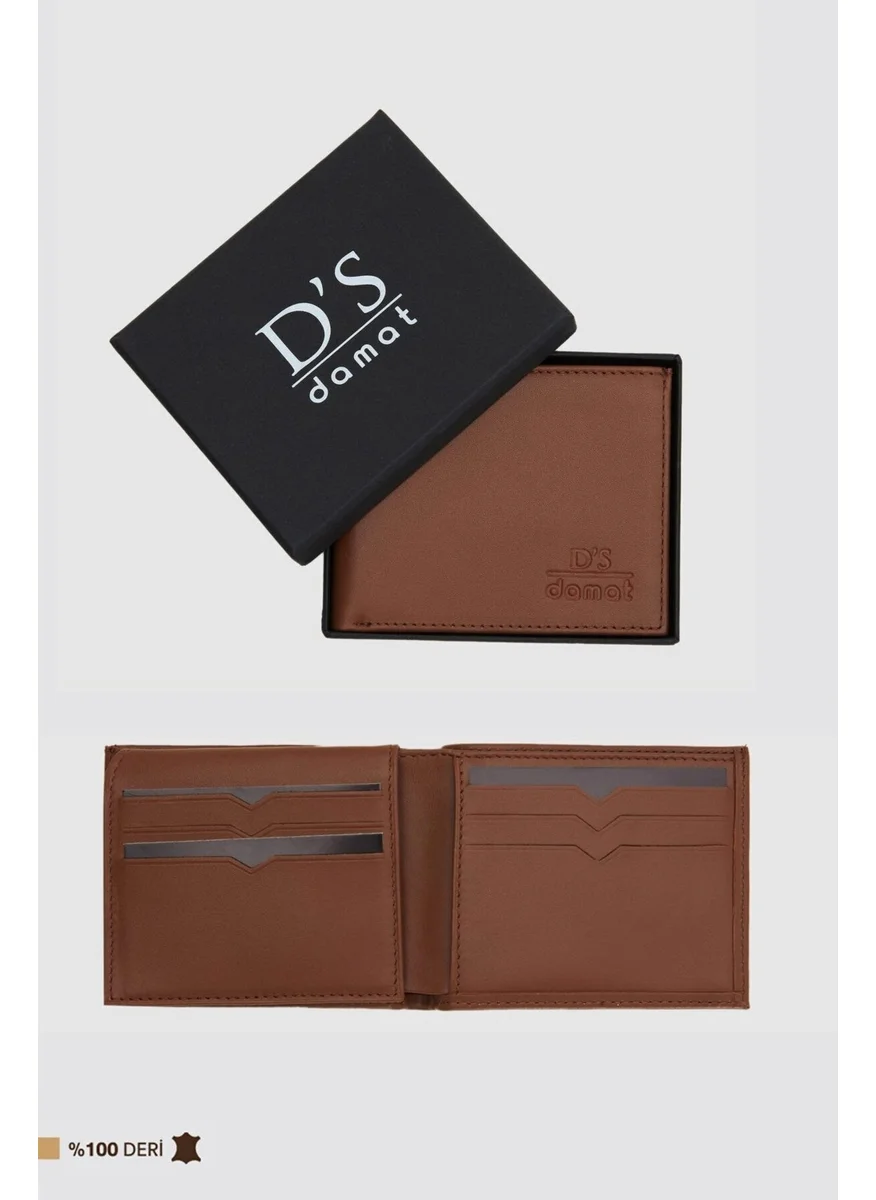 D'S DAMAT Genuine Leather Wallet with Brown Box 2H1119ST134