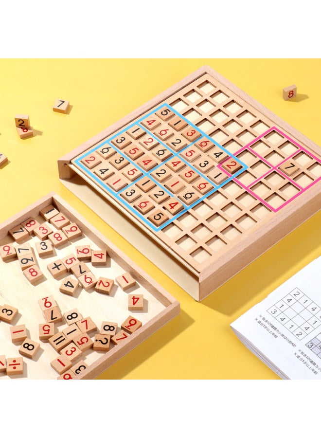 Smart Brain Four Six Nine Palace Sudoku Game Primary School Students Training Thinking Educational Toys Nine Palace Question Card-Color:906 (Jiugongge Question Card 100) - Image 3