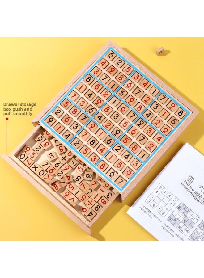 Smart Brain Four Six Nine Palace Sudoku Game Primary School Students Training Thinking Educational Toys Nine Palace Question Card-Color:906 (Jiugongge Question Card 100) - Image 4