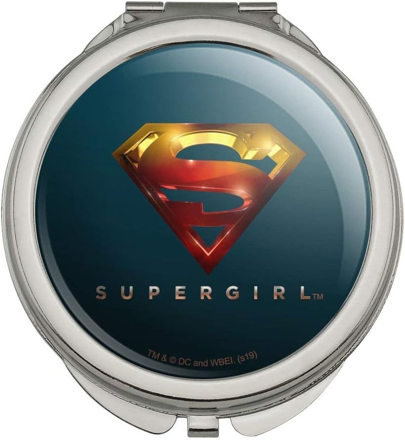 GRAPHICS & MORE GRAPHICS & MORE Supergirl TV Series Logo Compact Travel Purse Handbag Makeup Mirror 