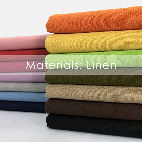 LOVOUS Linen Embroidery Fabric, Quilting Fabric Cloth Garments Crafts Accessories Square Embroidery Cloth, 20 by 62-Inch(Pink) - Image 2