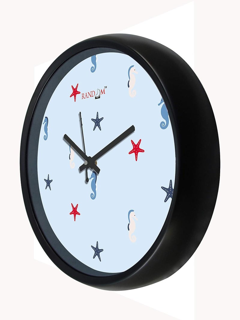 RANDOM Marine Life Plastic Wall Clock (30cmX30cmX5cm, Black) - Image 4
