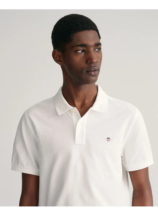 غانت Regular Fit Shield Piqué Polo Shirt