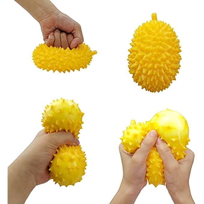 DAIMANPU Party Favor Sets Fidget Trick Toy Anxiety Release Gadget with Squishy Fruit Toy Model Realistic Durian for Autism Cure - Image 4