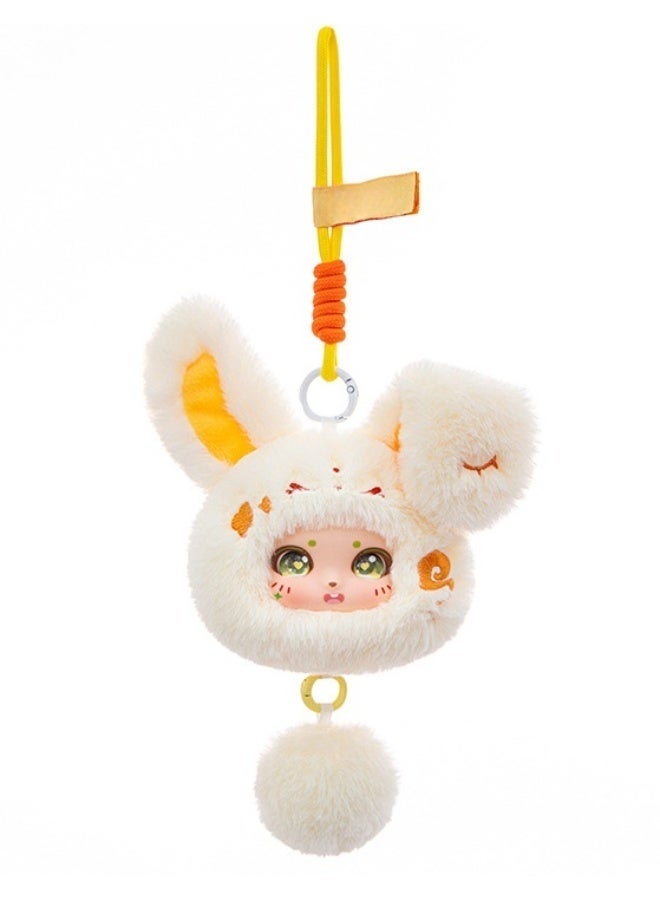general Bag Pendant, Series Vinyl Plush Toy, Soft Hair, Setachable Tail and Hanging Rope — Rabbit - Image 1