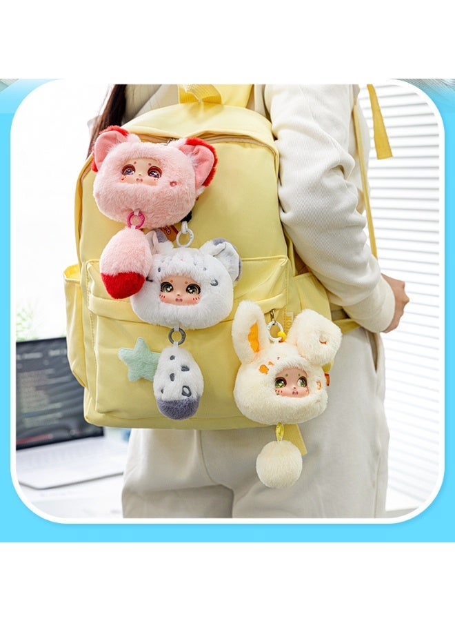 general Bag Pendant, Series Vinyl Plush Toy, Soft Hair, Setachable Tail and Hanging Rope — Rabbit - Image 3
