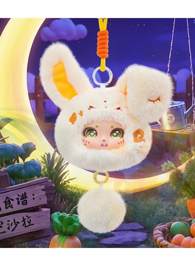general Bag Pendant, Series Vinyl Plush Toy, Soft Hair, Setachable Tail and Hanging Rope — Rabbit - Image 2