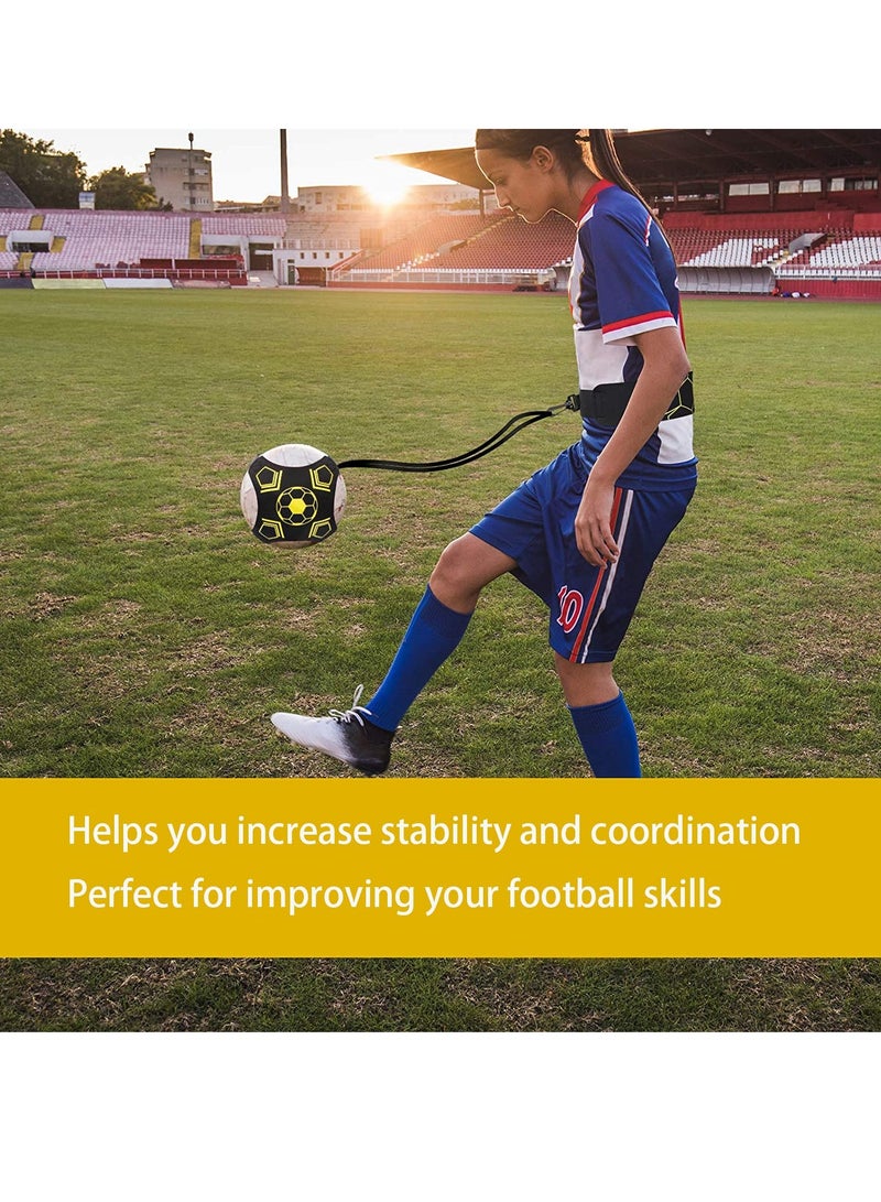 SYOSI Football Kick Trainer Soccer Training Equipment Aid Skills Improvement Solo Practice for Kids Adults Hands Free Universal Fits All Size Footballs  - Image 5