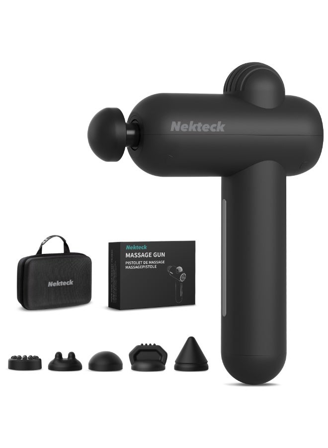 Nekteck Massage Gun Deep Tissue Body Massager Set with Bag Quiet & Portable for Back Neck Pain Relief Body Muscle Relaxation Pain Relief Ideal for Home Office Use Perfect Gift - Image 1