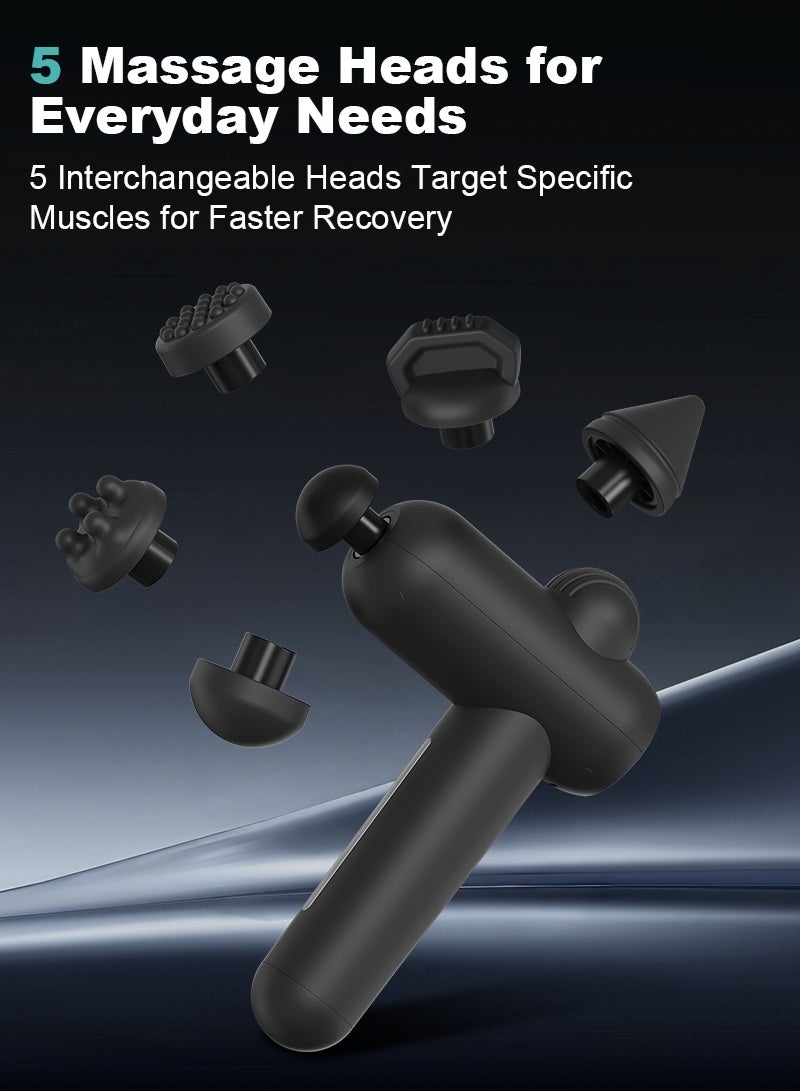 Nekteck Massage Gun Deep Tissue Body Massager Set with Bag Quiet & Portable for Back Neck Pain Relief Body Muscle Relaxation Pain Relief Ideal for Home Office Use Perfect Gift - Image 4