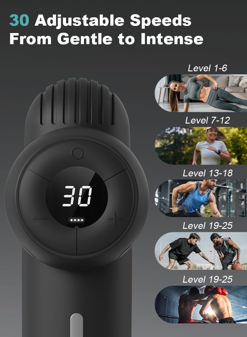 Nekteck Massage Gun Deep Tissue Body Massager Set with Bag Quiet & Portable for Back Neck Pain Relief Body Muscle Relaxation Pain Relief Ideal for Home Office Use Perfect Gift - Image 3