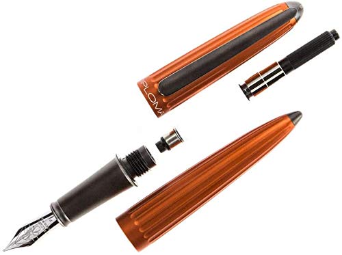 Diplomat - Aero - Fountain Pen in Stainless Steel - Medium - Orange - Resistant and Elegant - High End - 5 Years Warranty - Image 5