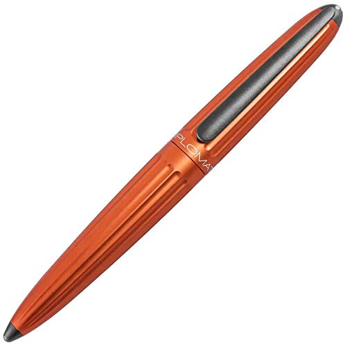 Diplomat - Aero - Fountain Pen in Stainless Steel - Medium - Orange - Resistant and Elegant - High End - 5 Years Warranty - Image 4