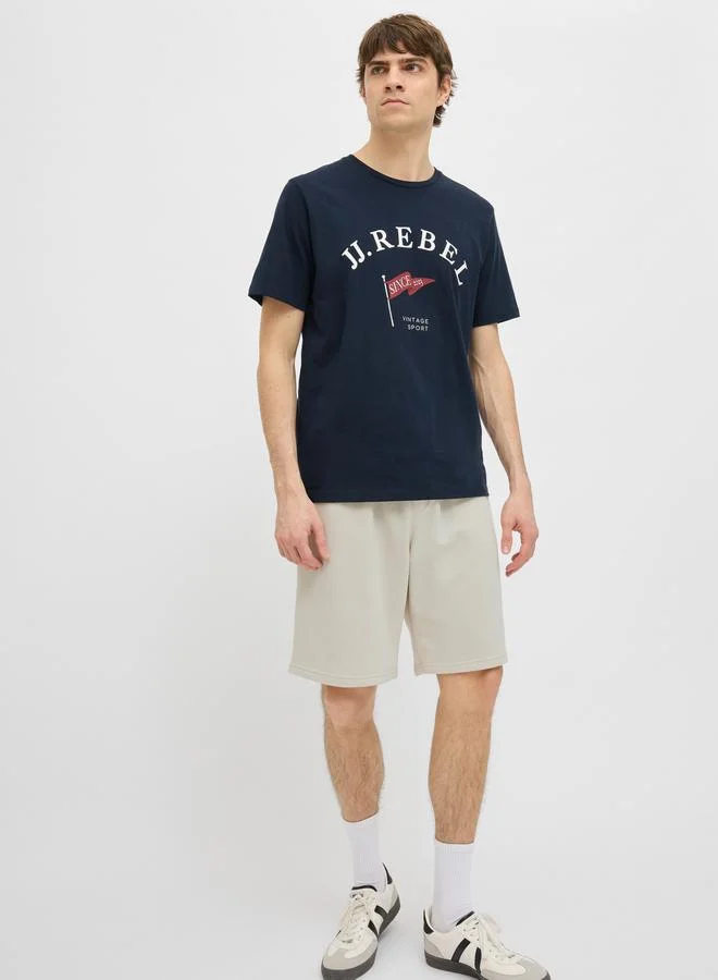 JJ Rebel by Jack & Jones JJ REBEL Solid Mid Rise Regular Fit Shorts