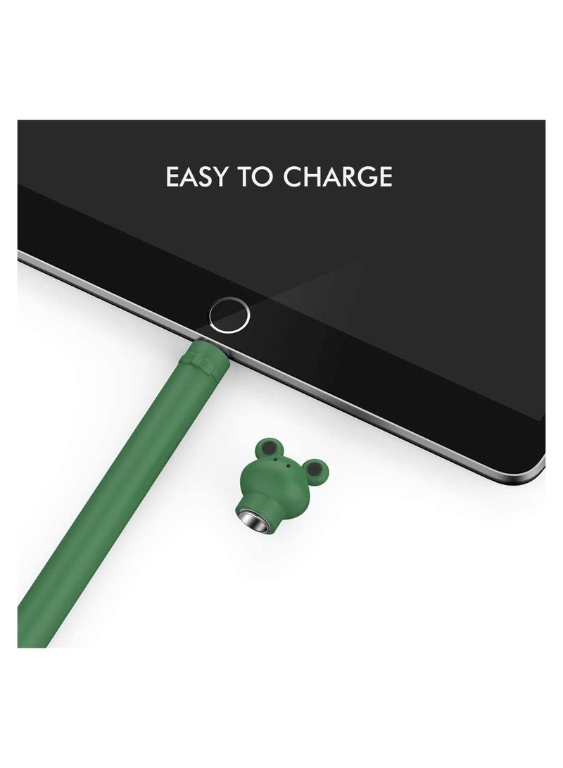 SYOSI Pencil Case Cute Cartoon Soft Silicone Sleeve Cover Accessories for Apple Pencil 1st Generation - Image 3