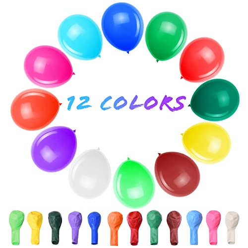 Tamodan Thickened balloons, 120 PCS Balloons Assorted Colors, Latex Balloons for Kid's Birthday Party, Exquisite Rainbow Balloon, 12 Inches 12 Kinds of Rianbow Colorful Party Balloons Decorations. - Image 2