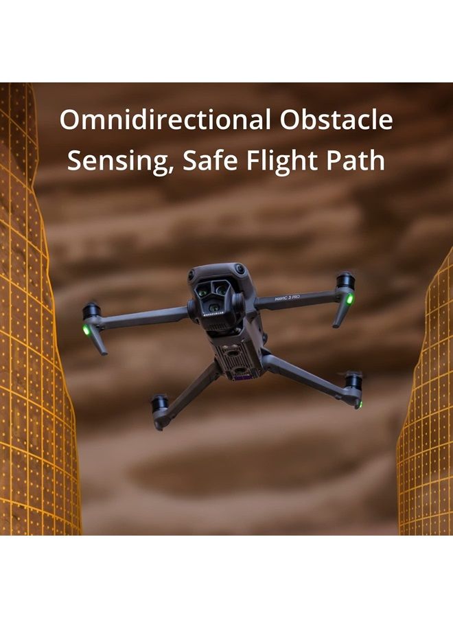 dji Mavic 3 Pro with DJI RC (screen remote controller), Flagship Triple-Camera Drone with 4/3 CMOS Hasselblad Camera, 43-Min Flight Time, and 15km HD Video Transmission, For pro aerial photography - Image 4