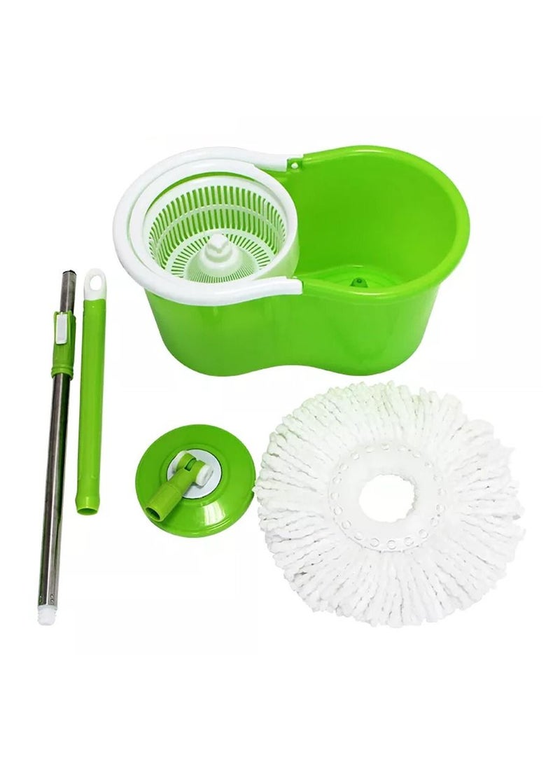 360° Rotating Mop With Bucket Dual Mop Heads Use Squeeze Rotating Mop To Quickly Dispensing Rag Floor Mop And Washing Floor Mop - Image 2