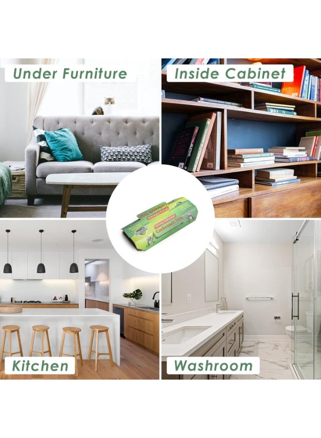 Cockroach Trap Roach Killer Indoor Home Non-Toxic Sticky Bug Glue Trap for Roach, Ants, Spiders, Bugs, Beetles, Crickets (10 Pack) - Image 4