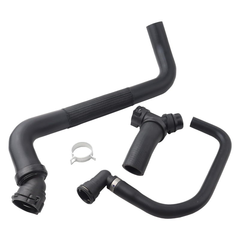 MUCO New Upper Radiator Hose YConnector Lower Degaus 3Pcs DR3Z8566A Compatible with Ford F150 50L 2011 2012 2013 2014 2015 2016 2017 2018 2019 2020 Replace DR3Z8566A CL3Z8260A BL3Z8C350A - Image 2