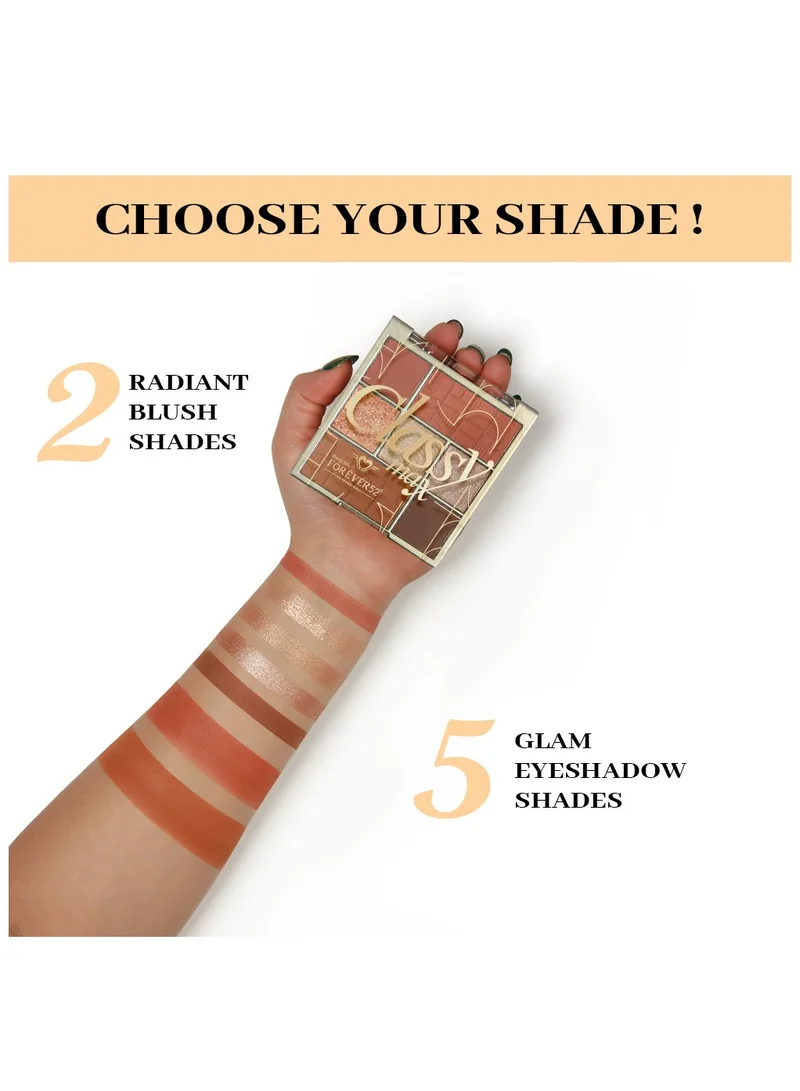 فور إيفر52 Classy Max 2 Color Blush + 5 Color Eyeshadow Palette