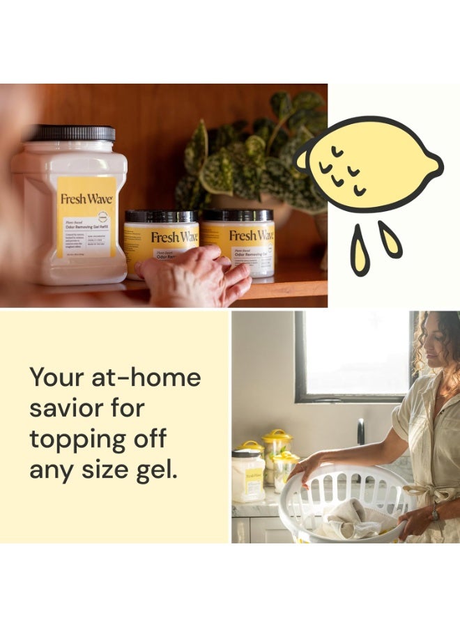 فريش ويف عبوة إعادة تعبئة جل إزالة الروائح برائحة الليمون النباتية 1.78 كجم - Image 4