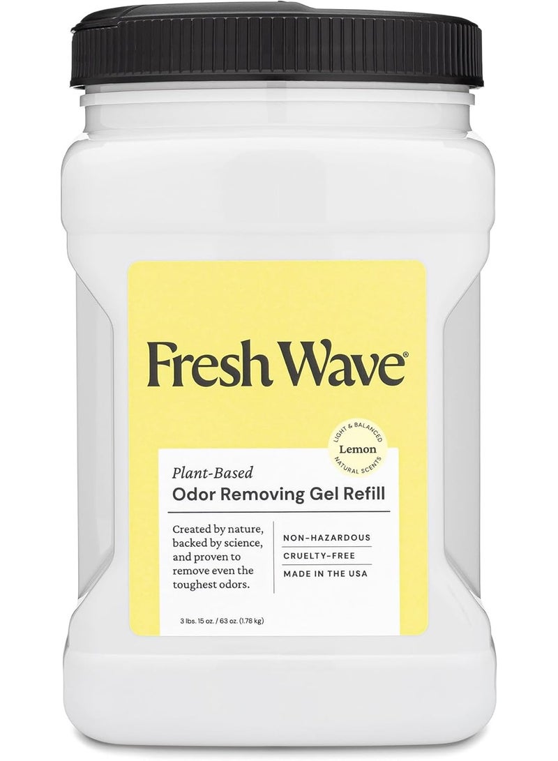 فريش ويف عبوة إعادة تعبئة جل إزالة الروائح برائحة الليمون النباتية 1.78 كجم - Image 1