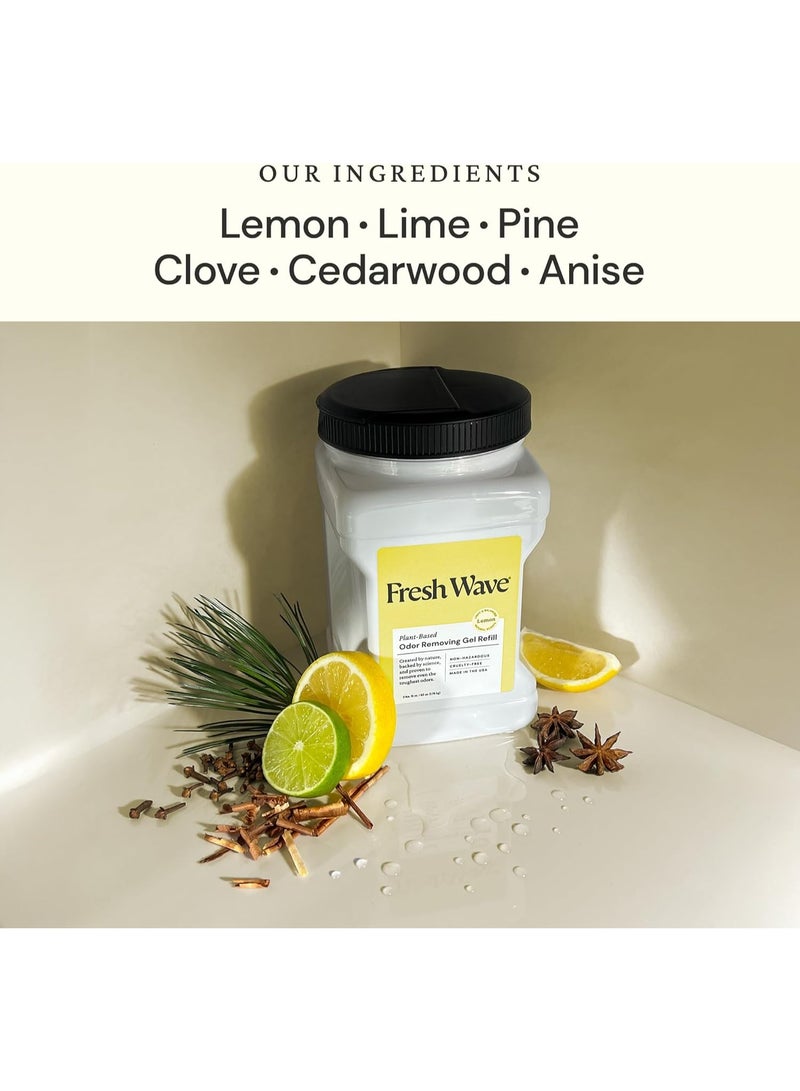 فريش ويف عبوة إعادة تعبئة جل إزالة الروائح برائحة الليمون النباتية 1.78 كجم - Image 3