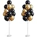 IMISNO Balloon Column Kit for FloorBalloon Columns with Stand Base and PoleBalloon Tower Backdrop Decoration for Wedding Baby Shower Birthday Party or Bachelorette Parties Black Gold - Image 3