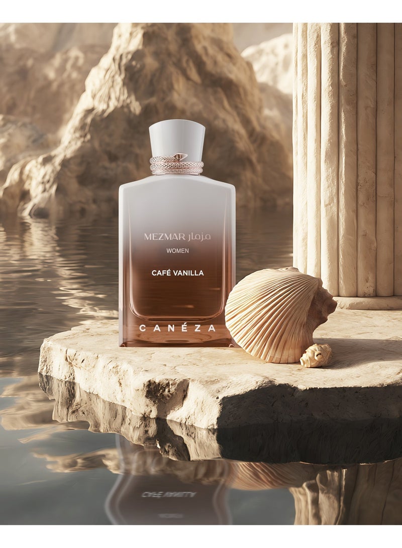 Canéza Mezmar Women Café Vanilla Eau de Parfum - Soft Sweet Vanilla Coffee Blend with Tonka & Amber Woods | Cozy Long-Lasting Feminine Scent | 100ML - Image 3